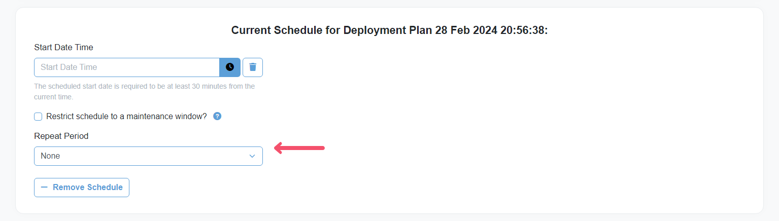 Chocolatey Central Management Deployment Plan Repeat Period