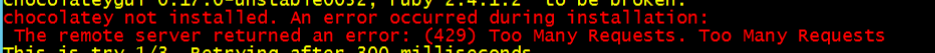 The remote server returned an error: 429 Too Many Requests
