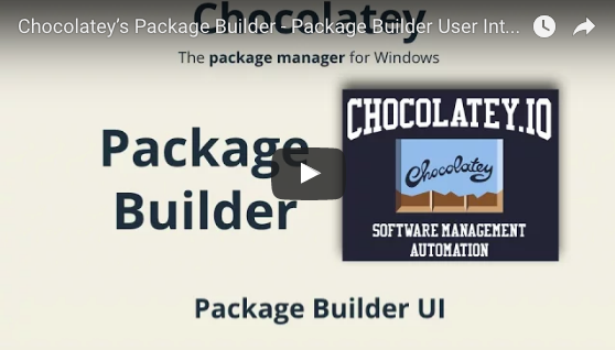 Chocolatey's Package Builder - Package Builder UI