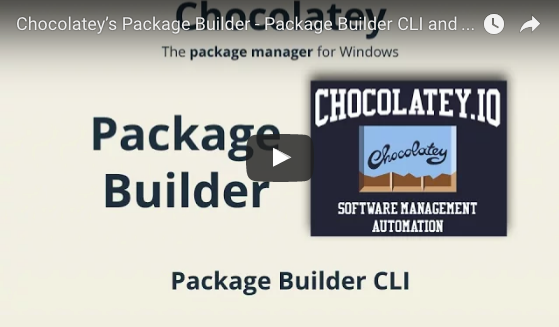 Chocolatey's Package Builder - Package Builder CLI and Scripting